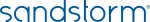 Sandstorm in lower case blue letters